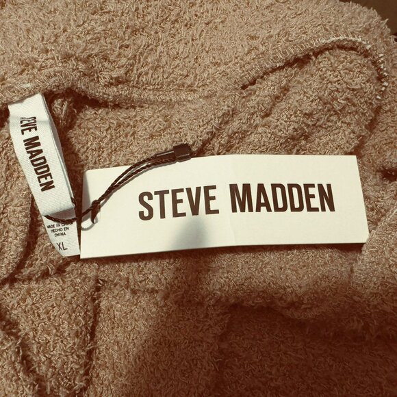 Steve Madden Wide-Leg Chenille Loungewear Sleep Pants XL Pull-On Fuzzy NEW - Picture 4 of 4
